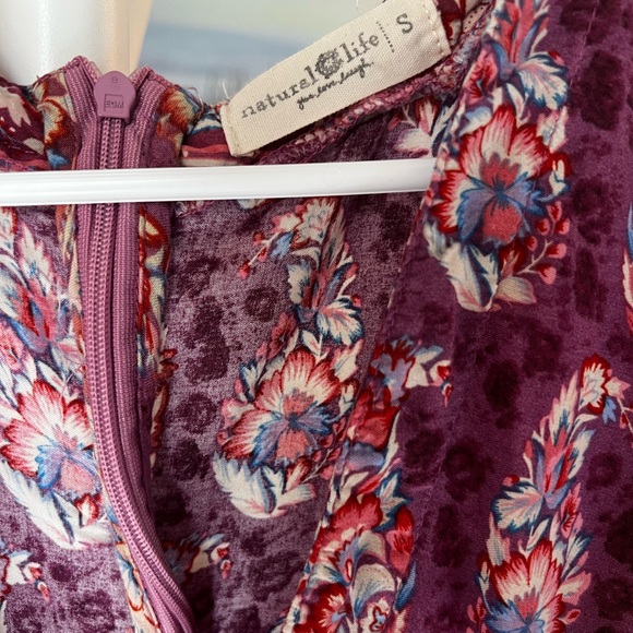 NATURAL LIFE Purple and Red Floral Maxi Dress - Picture 3 of 5
